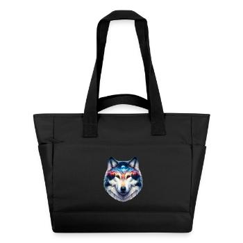 Wolf - Water-Repellent Padded Bag - black - Front