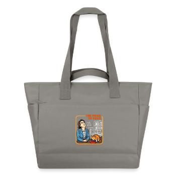 Le prix des pattes - Sac matelassé déperlant - gris - Devant