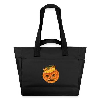 Kürbis - Helloween Kürbiskönig - Wasserabweisende Padded Bag - Schwarz - Vorne