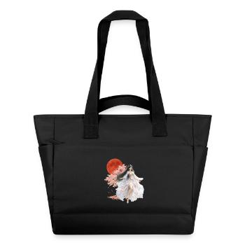 Moonlit Blossom Enchantress - Water-Repellent Padded Bag - black - Front