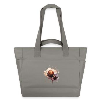 Chocolate Pralines Sweets - Water-Repellent Padded Bag - grey - Front