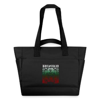 BG BULGARIA Lion Football Bulgaria Lion Coat of Arms - Water-Repellent Padded Bag - black - Front