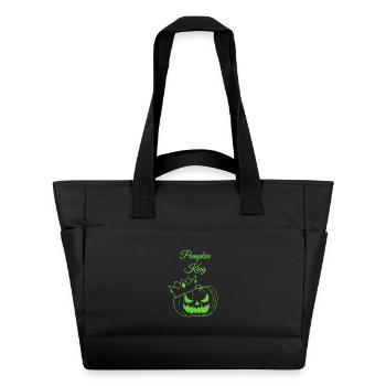 Roi Citrouille - Sac matelassé déperlant - noir - Devant