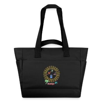 Cercle magique de la plage d’Antalya - Sac matelassé déperlant - noir - Devant