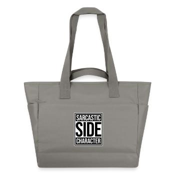 Sarcastic Side Character Lustig Sarkastisch Spruch - Wasserabweisende Padded Bag - Grau - Vorne