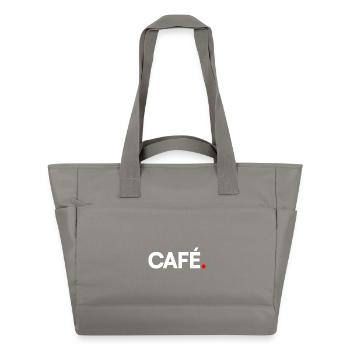 COFFEE | Minimalist Office Humor - Water-Repellent Padded Bag - grey - Front