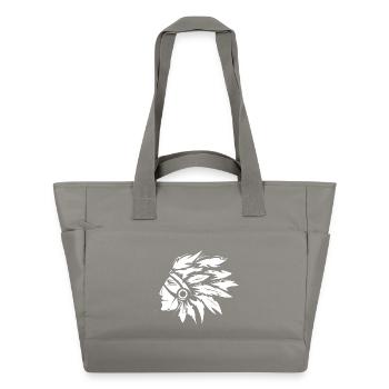 Chef indien Illustration Art graphique - Sac matelassé déperlant - gris - Devant