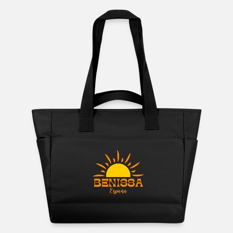 Benissa Espana Sunrise Design - Water-Repellent Padded Bag - black