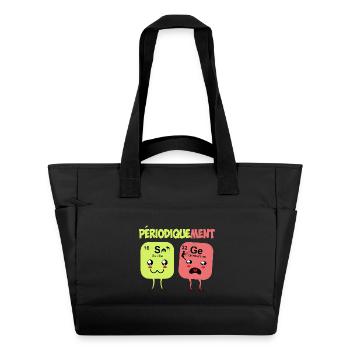 Périodiquement Sage  Humour Tableau Périodique - Sac matelassé déperlant - noir - Devant