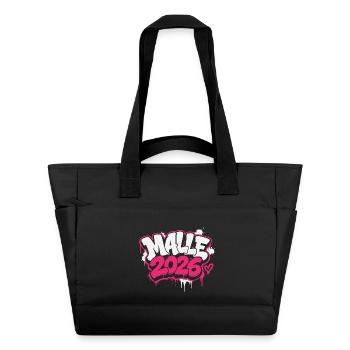 MALLE 2026 Graffiti Print - Water-Repellent Padded Bag - black - Front
