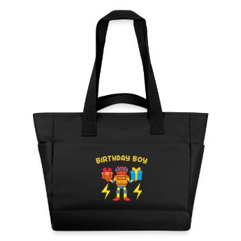 Garçon d’anniversaire - Sac matelassé déperlant - noir - Devant