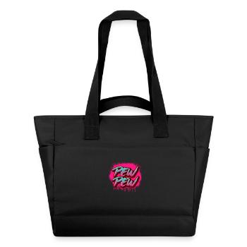 Pew Pew Graffiti rose Art de rue Cool Drôle Gesch - Sac matelassé déperlant - noir - Devant
