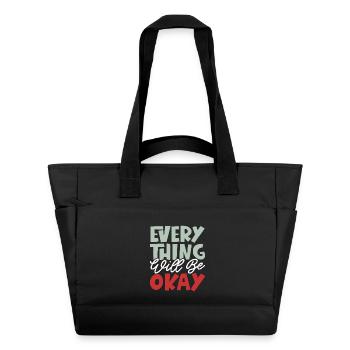 Everything Will Be Okay - Water-Repellent Padded Bag - black - Front
