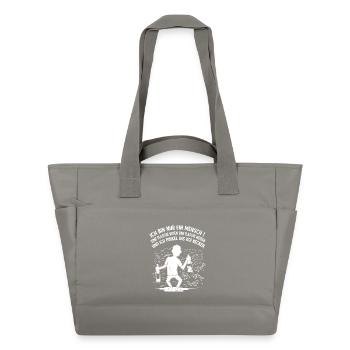 Ich Pinkel ins Koi Becken - Wasserabweisende Padded Bag - Grau - Vorne