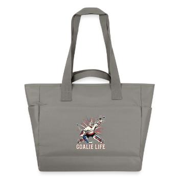 Humor Hockey Spieler Torwart Hockey - Wasserabweisende Padded Bag - Grau - Vorne