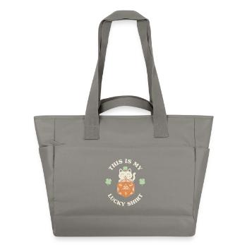 C’est ma chemise porte-bonheur - Sac matelassé déperlant - gris - Devant