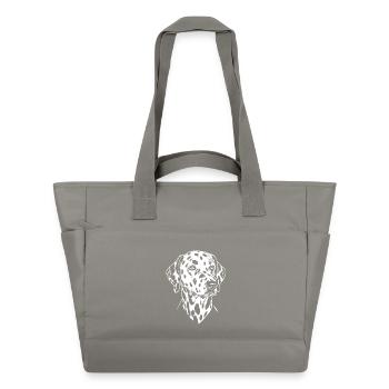 Dalmatiner Kopf - Wasserabweisende Padded Bag - Grau - Vorne