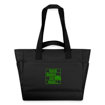 No tree does not matter Climate protection Climate change Forest - Water-Repellent Padded Bag - black - Front