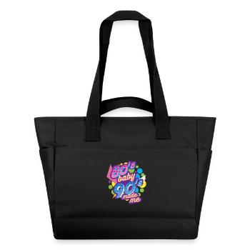 80s baby 90s made me 1980 1990 - Water-Repellent Padded Bag - black - Front