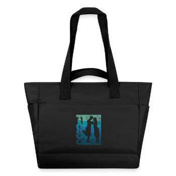 Tango Argentino Retro Vintage Tango Vals Dance - Water-Repellent Padded Bag - black - Front