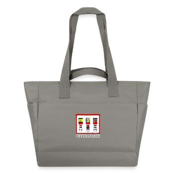 Kaugummiautomat Unvergessen 90er Party 80er Jahre - Wasserabweisende Padded Bag - Grau - Vorne
