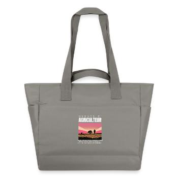 Humour d'Agriculteur - Sac matelassé déperlant - gris - Devant