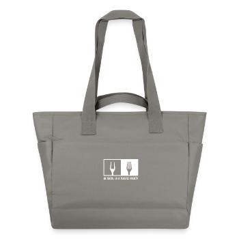 Be Metal In A Plastic Society Pommesgabel Metal - Wasserabweisende Padded Bag - Grau - Vorne