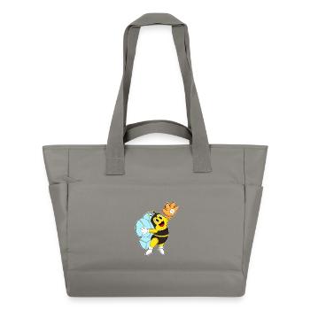 Gant de baseball Bee Baseball - Sac matelassé déperlant - gris - Devant