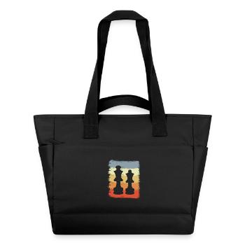Vintage Schachfiguren - Wasserabweisende Padded Bag - Schwarz - Vorne