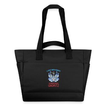 Grömitz Spruch - Wasserabweisende Padded Bag - Schwarz - Vorne