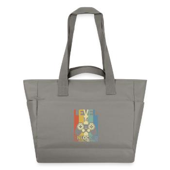Level 14 Offizieller Teenager freigeschaltet - Wasserabweisende Padded Bag - Grau - Vorne