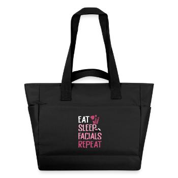 Manger Dormir Soins du visage Répéter - Sac matelassé déperlant - noir - Devant