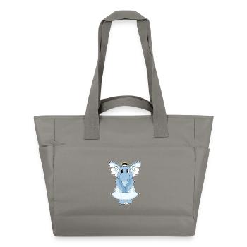 Elefant Engelsflügel - Wasserabweisende Padded Bag - Grau - Vorne