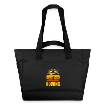 You Had Me At Rowing - Water-Repellent Padded Bag - black - Front