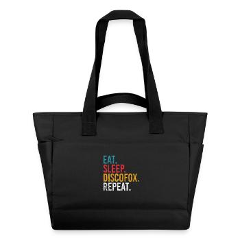 Eat Sleep Discofox Repeat für Tänzer - Wasserabweisende Padded Bag - Schwarz - Vorne