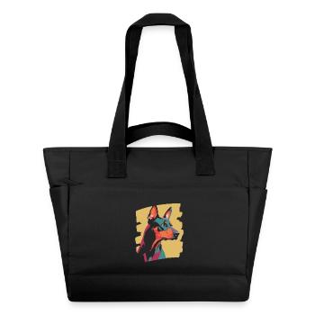 Doberman - Sac matelassé déperlant - noir - Devant
