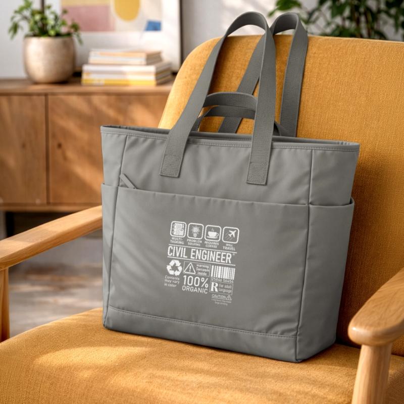 Civil Engineer multi tasking problem solving Water-Repellent Padded Bag