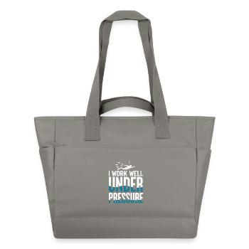 Tauchen I Work Well Under Pressure Taucher Tauch - Wasserabweisende Padded Bag - Grau - Vorne