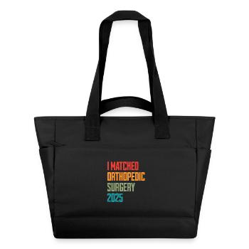 I Matched Orthopedic Surgery 2025 - Wasserabweisende Padded Bag - Schwarz - Vorne