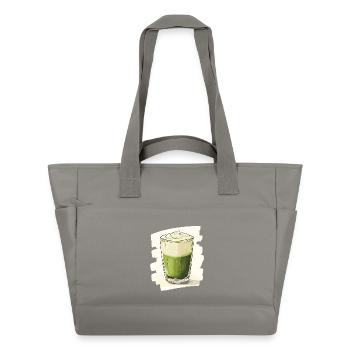 Matcha Latte Lover Green Tea - Water-Repellent Padded Bag - grey - Front