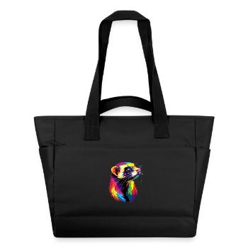 Furet Furet Putois Martre Belette Mignon Furet - Sac matelassé déperlant - noir - Devant