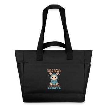 Half Rascal Half Grimace Sweetheart Bunny Bunny - Water-Repellent Padded Bag - black - Front