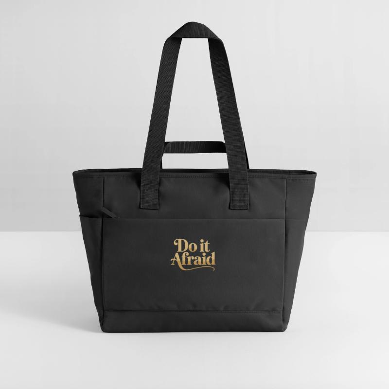 Do It Afraid Courage Development Motivation Water-Repellent Padded Bag