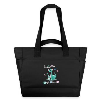 Announcing offspring I'm going to be a big sister in 2027 - Water-Repellent Padded Bag - black - Front