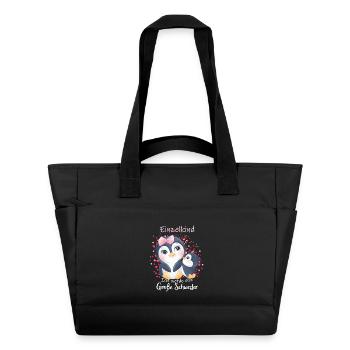 Announcing offspring I'm going to be a big sister in 2027 - Water-Repellent Padded Bag - black - Front