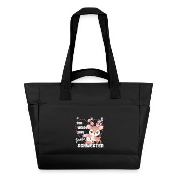 Announcing offspring I'm going to be a big sister in 2027 - Water-Repellent Padded Bag - black - Front