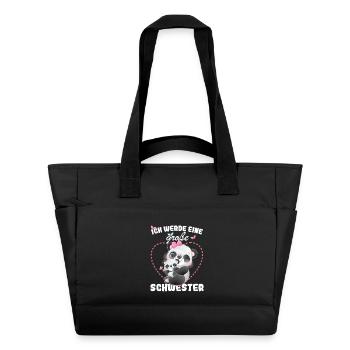 Announcing offspring I'm going to be a big sister in 2027 - Water-Repellent Padded Bag - black - Front