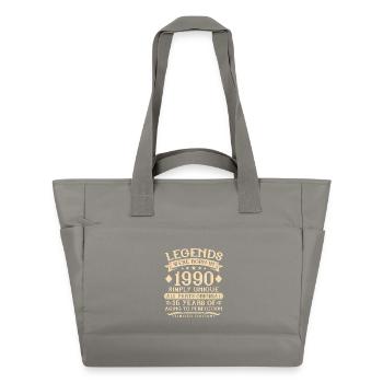 35th birthday born in 1990 - 35 years - Water-Repellent Padded Bag - grey - Front