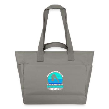 Diving diving board - Water-Repellent Padded Bag - grey - Front