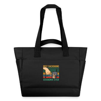 Best Dachshund Grandma Ever Design - Water-Repellent Padded Bag - black - Front